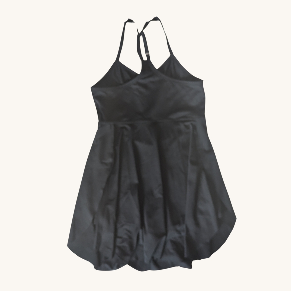 Black Sleeveless Cami Dress With Skort